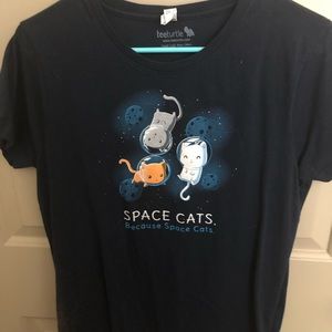 Cute T-shirt Cats in Space